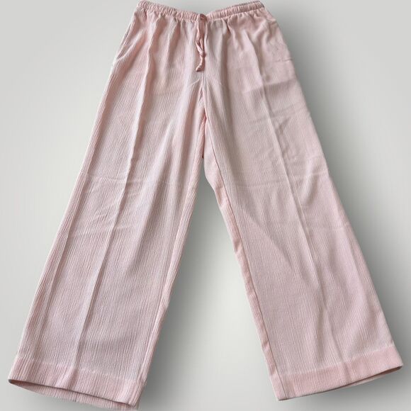 Women's Pink Wide-Leg Pants - Picture 1 of 11